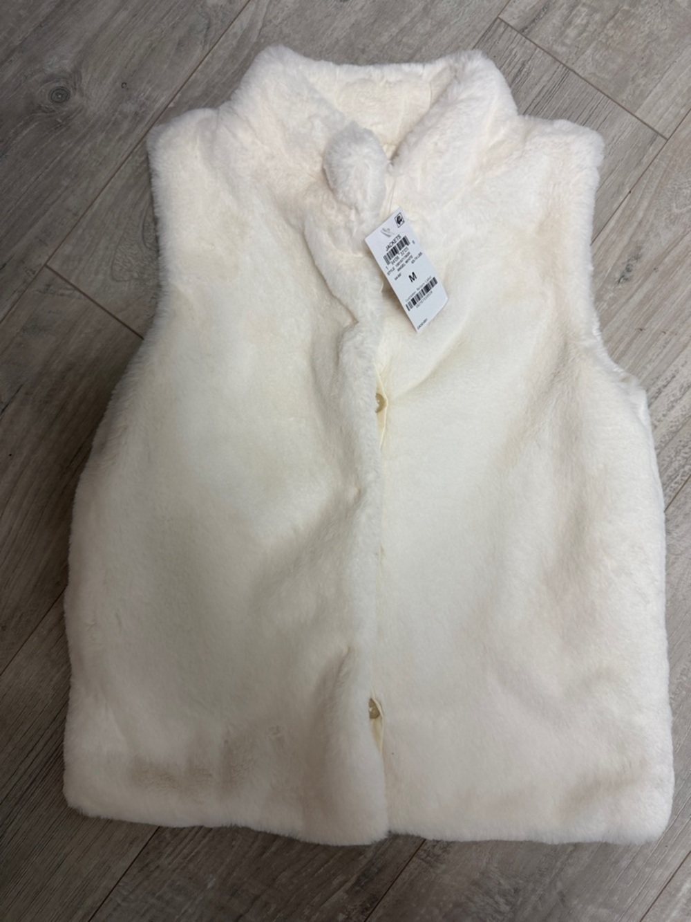 Epic Threads Ivory Faux Fur Vest